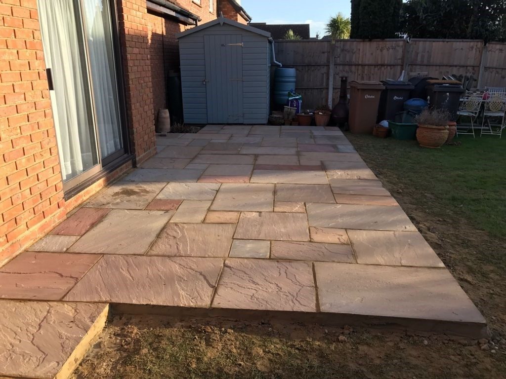 Flagstone patio Essex