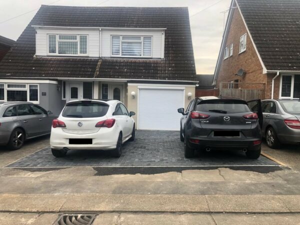 Double Width Block Paved Driveway in Billericay, Essex