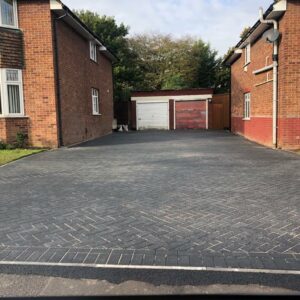 Double Block Paved Driveway in Great Baddow