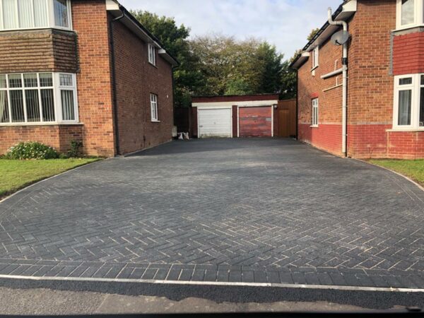 Double Block Paving Driveway in Great Baddow