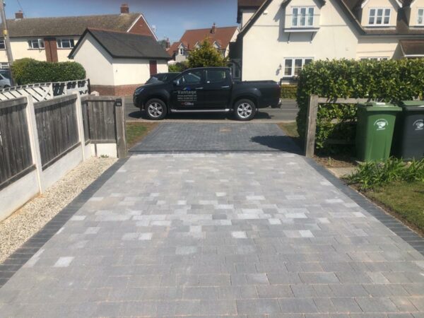 Tegula and Block Paving Driveway in Chelmsford