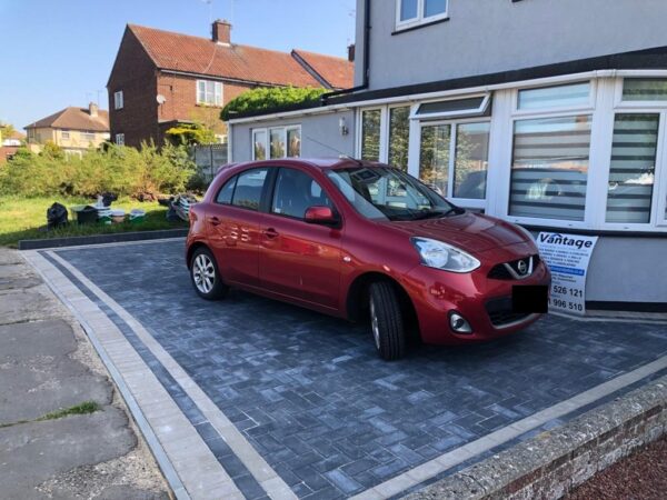 New Charcoal Block Paving Driveway in Chelmsford