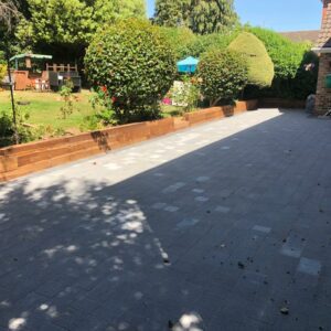 Tegula Paved Driveway and Patio in Hornchurch, Essex