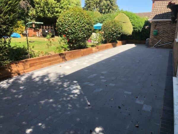Tegula Paving Driveway and Patio in Hornchurch, Essex