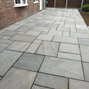 New Sandstone Patio in Billericay, Essex