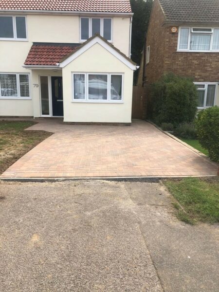 Double Block Paving Driveway and Patio in Brentwood, Essex
