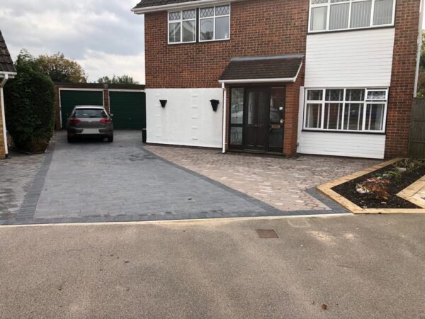 Two Adjacent Paved Driveways in Brentwood