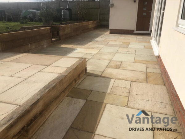 Fossil Mint Indian Sandstone Patio in Chelmsford