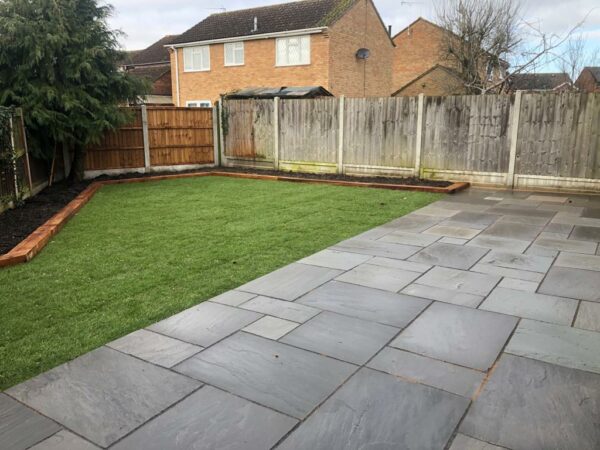 Kandla Grey Sandstone Patio in Springfield, Chelmsford