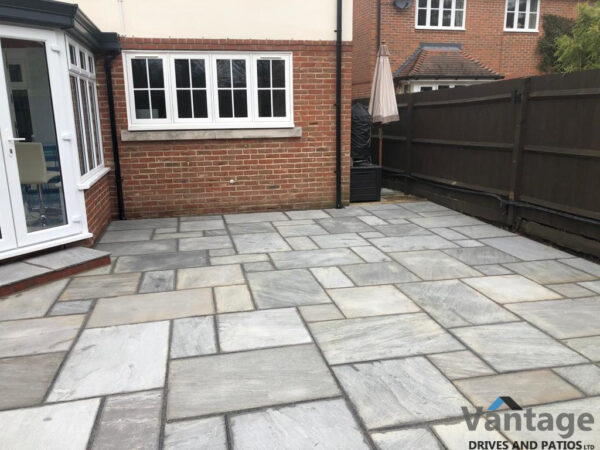 Kandla Grey Indian Sandstone Patio in Chelmsford