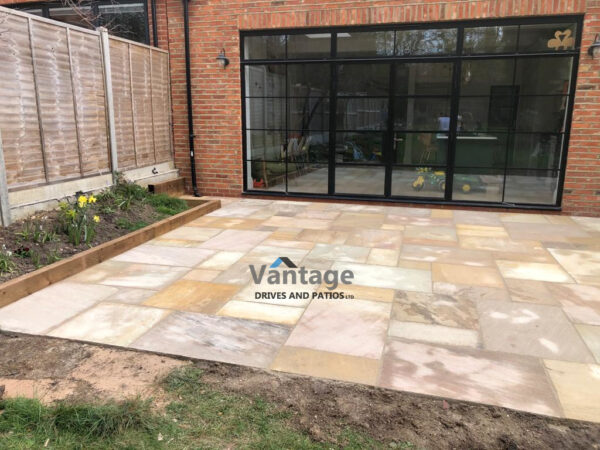 Fossil Mint Indian Sandstone Patio in Woodford