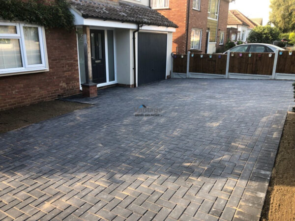 Block Paved Driveway with New Fencing in Chelmsford