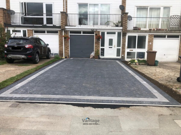 Extended Block Paved Driveway in Writtle, Essex