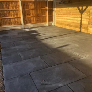 Limestone Slabbed Patio in Ingatestone, Essex