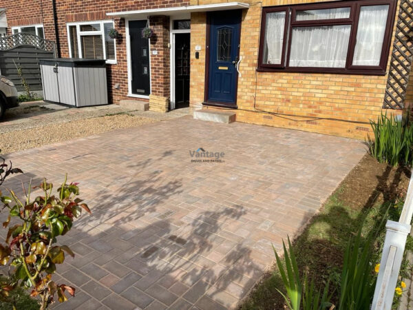 Driveway with Bracken Block Paving in Chelmsford, Essex