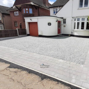Gravelled Driveway with Tegula Paved Apron and Borders in Chelmsford,…