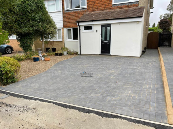 Two Adjacent Block Paved Driveway in Chelmsford, Essex