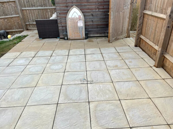 Patio and Pathways with Pendle Grey Slabs in Harlow, Essex (6)