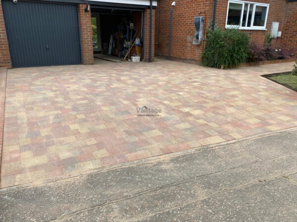 Driveway and Pathway with Tegula Paving in East Hanningfield, Essex