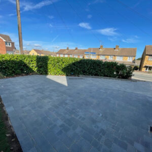 Driveway with Carbon Tegula Paving in Chelmsford