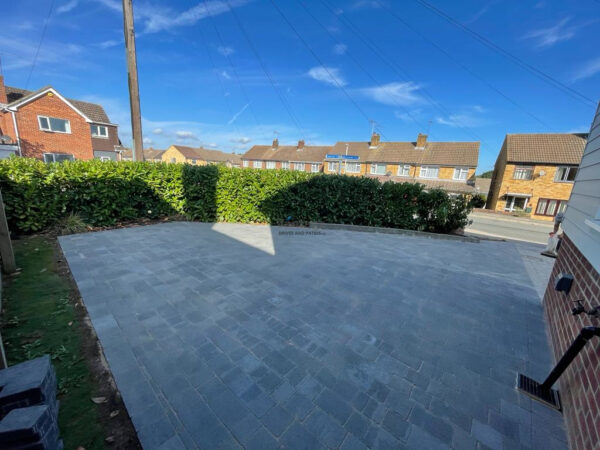 Driveway with Carbon Tegula Paving in Chelmsford