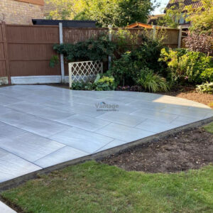 Kandla Grey Porcelain Slabbed Patio in Chelmsford, Essex