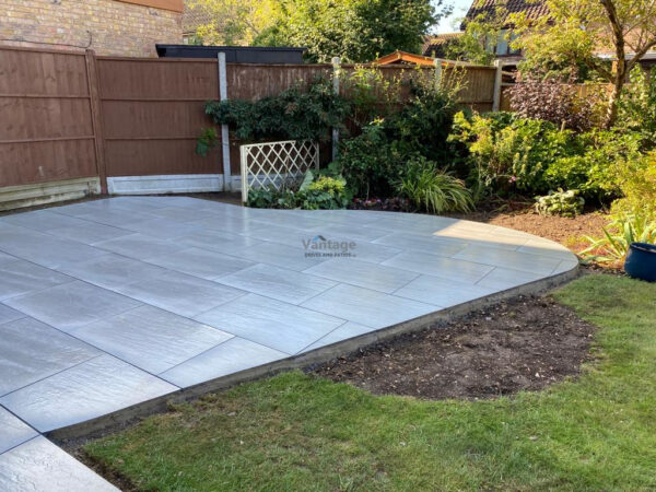 Kandla Grey Porcelain Slabbed Patio in Chelmsford, Essex